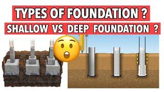 Types of #foundations || simple explanation || Shallow vs deep foundations |#civilogy #civilengineer