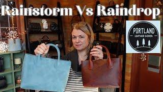 Rainstorm (Small vs Large) & Small Bozeman Wallet by Portland Leather Goods