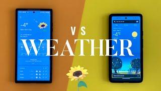 Samsung Galaxy/Google Pixel Native Weather Apps Comparison