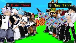 6 Người Chơi 30M Điện Thoại Vs 6 Người Chơi 30M Máy Tính Trong Blox Fruits | Roblox