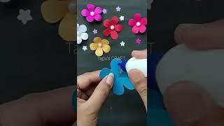 How to make paper flowers  // Easy and beautiful paper flower  making idea