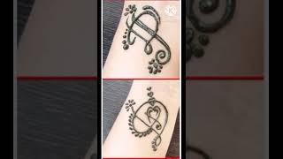 Amazing D Letter Tattoo Love Design and Unique D Letter Tattoo by #sakshiartofmehandi