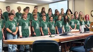 Evergreen Jr. High Board Meeting Performance - Viva la Vida