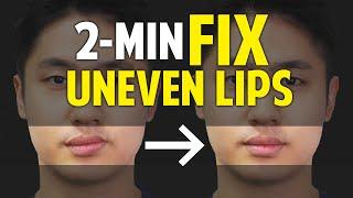 Fix Uneven Lips, Uneven Smile｜Facial Asymmetry in 2-Minute｜Balancing Exercises