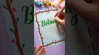 Botany assignment front Page design #shorts #amiscreativecalligraphy #frontpage #botany #science