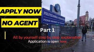 Part1 How to Apply to Polish Universties| ያለ ኤጀንት ወደ ፖላንድ ለመምጣት Apply Now Admission is Open | PUT