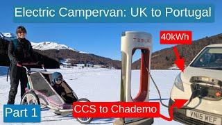 Electric Campervan CCS to Chademo adaptor testing: Part 1 Pyrenees