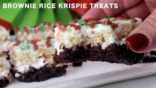 Christmas Brownie Rice Krispie Treats by Two Sisters Crafting