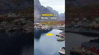 The shortest place name in the world: Å (Norway) #viralvideo #facts #trending