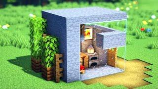  Minecraft : How To Build a Small Survival Stone House