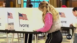 Voters line up to cast their ballots for US president | VOA News