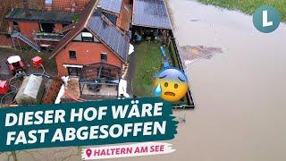 Landwirt rettet seinen Hof vor Hochwasser | WDR Lokalzeit Land.Schafft.