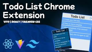 Master Chrome Extensions: Build A Web Integrated Todo List