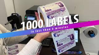 1000 labels in 6 minutes ⏱ with the OKI Pro1050 LED Printer