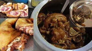 Sungur ko khutta ko Piro Achar / Curry / Recipe / How to make Spicy Pig trotters pickle recipe...