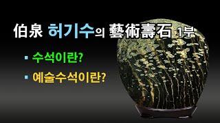 [ 수석의미 ssmtv ].伯泉 허기수의 藝術壽石 1부.수석 (水石. 壽石.奇石.stone).곽창근(010-5446-4832)