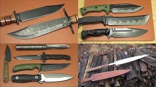 Assorted Knives And Other Gear (Camp, Defense, Folders, OTFs, Throwing, Flashlights, Air Rifles).