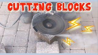 How to Safely cut paving bricks/blocks with angle grinder