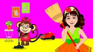 Clean Up Your Room| Educational Videos for Kids | Nessa's Playhouse