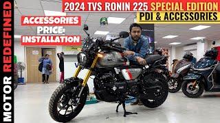 2024 TVS Ronin 225 BS6 PDI & All Accessories Installation With Price | Motor Redefined.