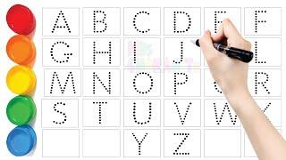 Abc Dotted Tracing, English Alphabet Writing, Preschool learning #abc #alphabets #kidschohantv 70