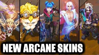 All New Arcane Skins Spotlight Savior Viktor, Fractured Jinx, Vander Warwick, Ekko, Heimerdinger