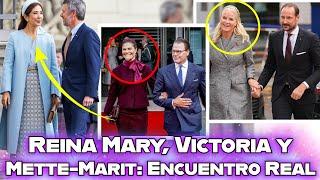 Encuentro Real en Alemania: La Reina Mary, la Princesa Victoria y la Princesa Mette-Marit Deslumbran