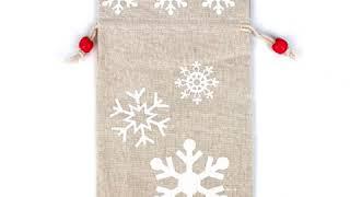 LOKIPA Christmas Jute Burlap Bags