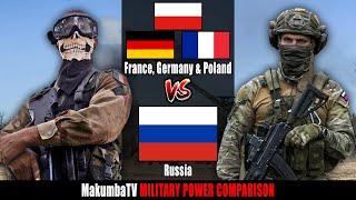 The Weimar Triangle vs Russia 2024 | Military Power Comparison