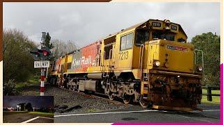 KiwiRail DFBs to Whangarei + Night Trains in Tauranga - 19/04/2022 (HD)