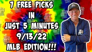 7 Free MLB Betting Picks, Totals, Props NRFI's Tuesday 9/13/22  Sports Betting Picks