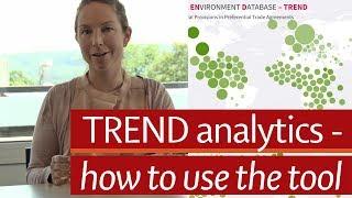 TREND analytics – how to use the online tool