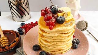 Buttermilk Pancakes Recipe/ How to make Fluffy Pancakes with Homemade buttermilk / Easy pancakes