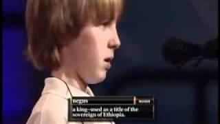 Kid Spells "Negus" on the Spelling Bee