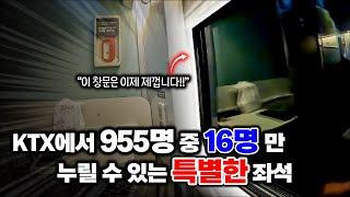 KTX 승객 중 단 '1.6%'만 누릴 수 있는 특별한 좌석 탑승기