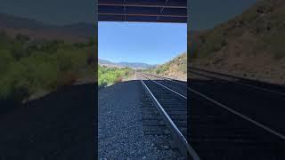 Amtrak train through Reno
