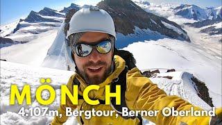 Mönch, 4.107m, Bergtour im Berner Oberland mit ausgesetztem Gifelgrat