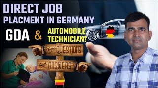 Placement in Germany | Direct job in Germany | GDA(care taker)/Automobile technician