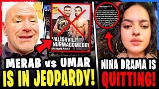 CONCERNS RISE for Merab Dvalishvili vs Umar Nurmagomedov at UFC 311! Nina Drama QUITTING UFC? Khabib