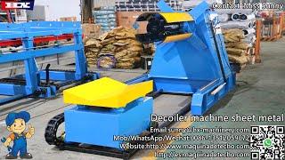 Decoiler machine sheet metal steel coil