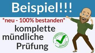 DTZ B1 - Komplette mündliche Prüfung | 100% bestanden