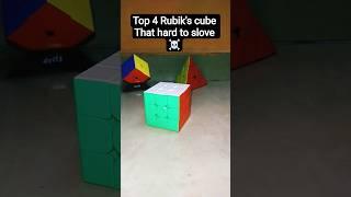 Top 4 Rubiks cube that hard to slove ️#collection #shorts