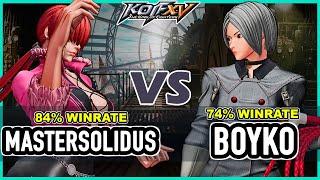 KOF XV  Mastersolidus (Shermie/Clark/Kukri) vs Boyko (Whip/Shermie/Mai)