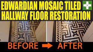 Mosaic Tiled Floor Restoration in Cardiff