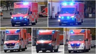 [RD Offenbach a. M.]  RTWs der Berufsfeuerwehr und des ASB auf Alarmfahrten