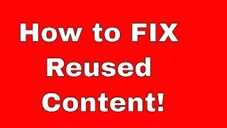 How to Fix Reused Content Monetization & Beat The AI