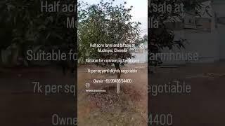 Half acre 20 gunta farm land for sale at Mudmiyal Chevella,7k per sq yd, Direct owner +91 9949554400