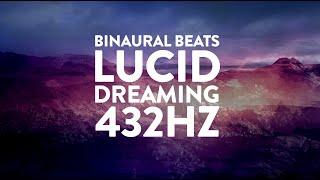 432Hz Ambient Music for Lucid Dreaming | 4Hz Theta and 8Hz Alpha Waves Binaural Beats