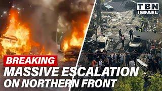 BREAKING: WAR on Israel’s Northern Front; MASSIVE ROCKET BARRAGES & IDF Strikes Lebanon | TBN Israel