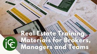 Real Estate Training Materials for Brokers, Managers & Teams